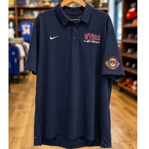Nike Dri-FIT All Stars Baseball Polo Navy Athletic Performance Shirt Cal Ripkin